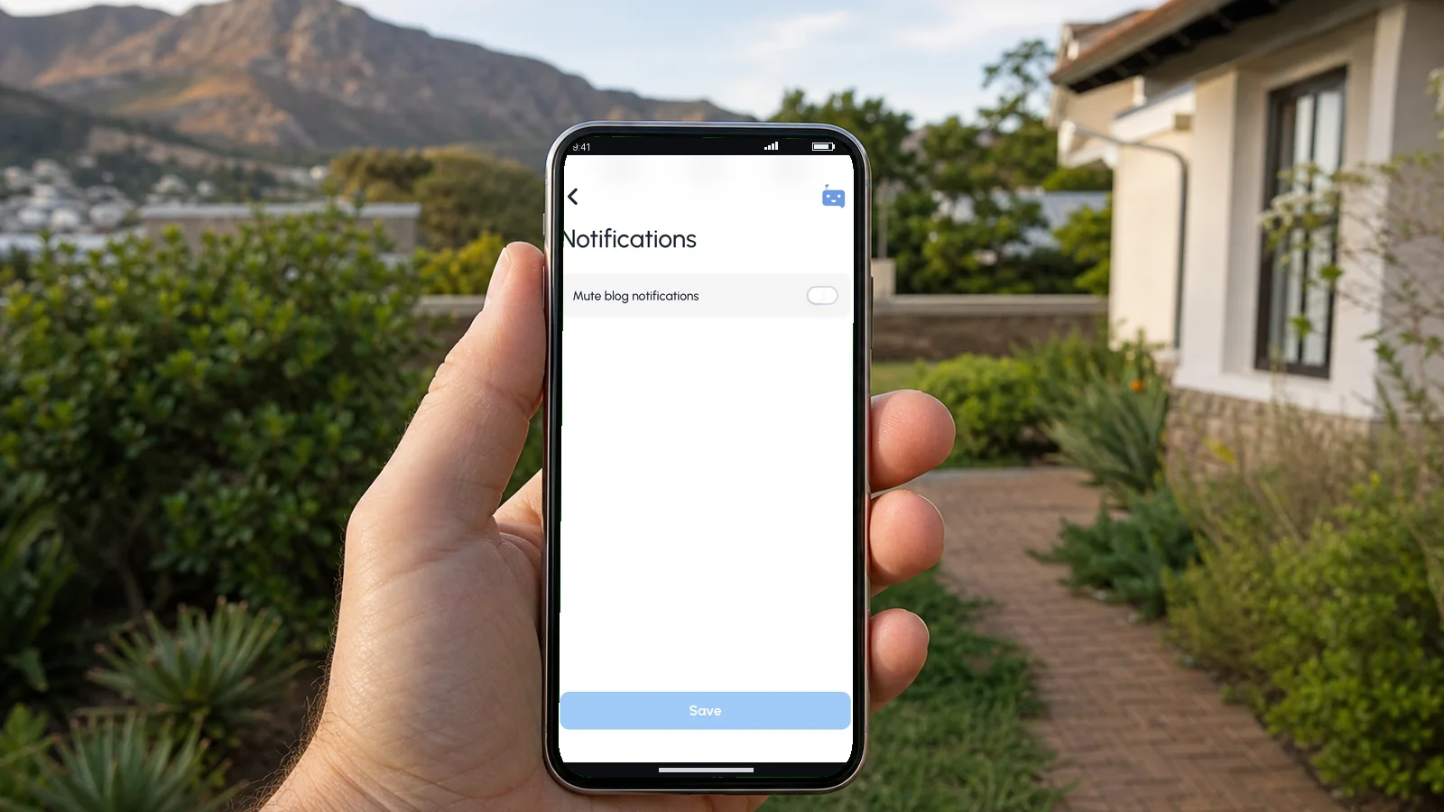 Notifications app screen